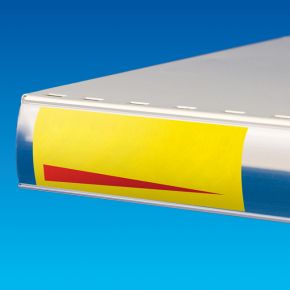 Scharnierende Prijsrails P25-40×988mm - Transparant