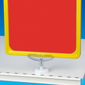 Magneet met T verbinding voor kader, transparant