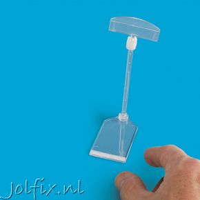 Jolfix Flexoclip 50mm kaarthouder op 10cm voet 291-B10