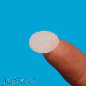 Klittenband kleefrondjes 13 mm - 1500st HAAK wit