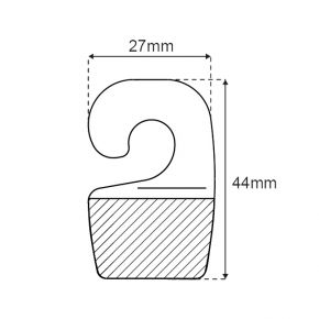 Eurofix hangtab - lijmformaat 28×18mm - rol/3.000