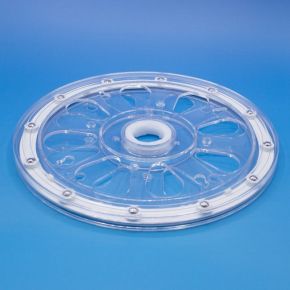 Draaischijf 14 cm transparant