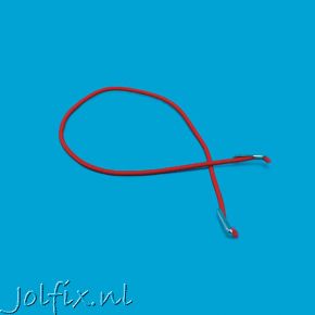 Elastiek + 2 metalen splintjes - 7 t/m 9 cm