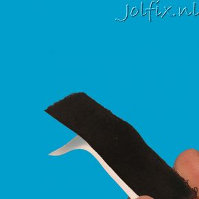 Klittenband Zelfklevend 16mm×25meter ZWART LUS