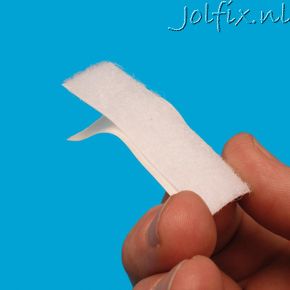 Klittenband Zelfklevend 16mm×25meter WIT LUS