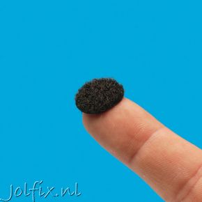 Klittenband kleefrondjes 13 mm - 1500st LUS zwart