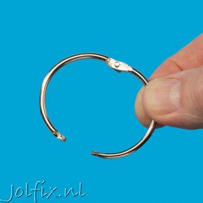 Klikring Vernikkeld 14 mm (open)