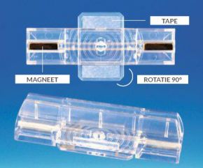 Magnetisch zelfklevend mini P-label