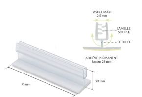 Flexibele Gripper 75×25 mm - klemt 2 mm